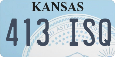 KS license plate 413ISQ