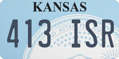 KS license plate 413ISR