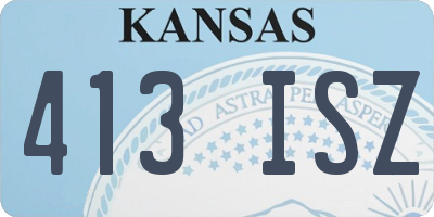 KS license plate 413ISZ