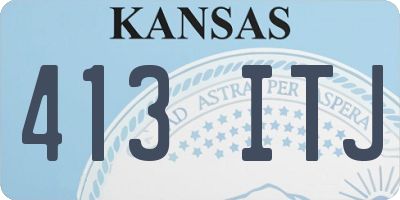 KS license plate 413ITJ