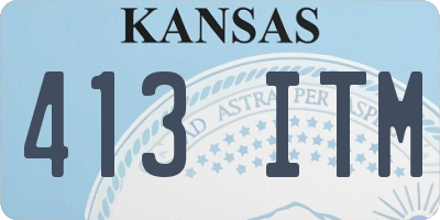 KS license plate 413ITM