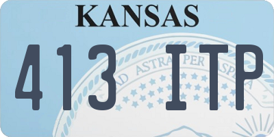 KS license plate 413ITP