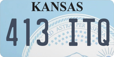 KS license plate 413ITQ