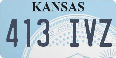 KS license plate 413IVZ