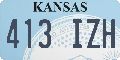 KS license plate 413IZH