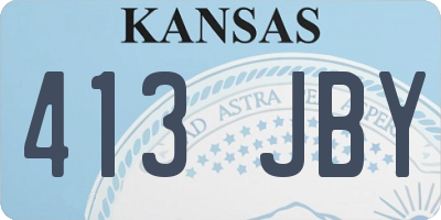 KS license plate 413JBY