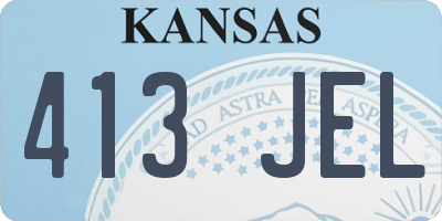 KS license plate 413JEL