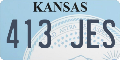 KS license plate 413JES