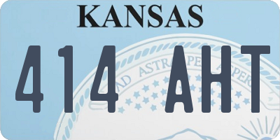 KS license plate 414AHT