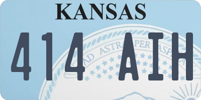 KS license plate 414AIH