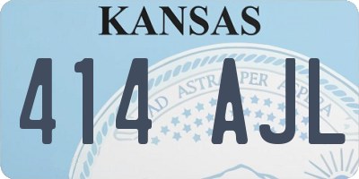 KS license plate 414AJL