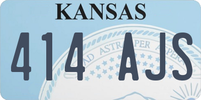 KS license plate 414AJS