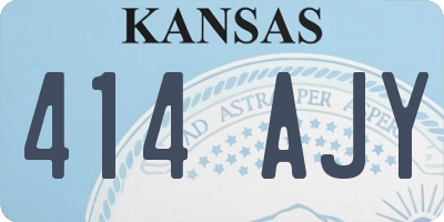 KS license plate 414AJY