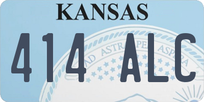 KS license plate 414ALC