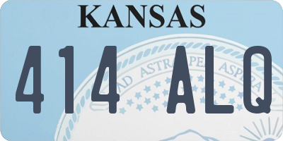 KS license plate 414ALQ