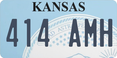 KS license plate 414AMH