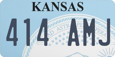 KS license plate 414AMJ