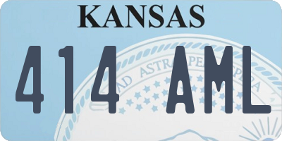 KS license plate 414AML