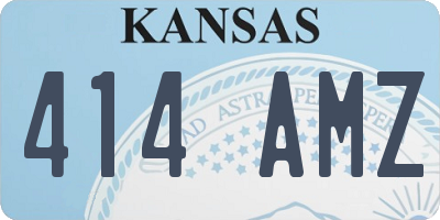KS license plate 414AMZ