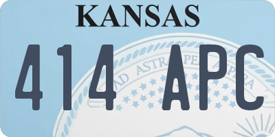 KS license plate 414APC