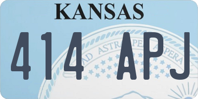 KS license plate 414APJ