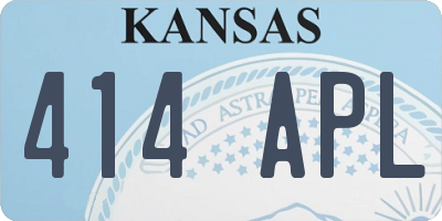 KS license plate 414APL
