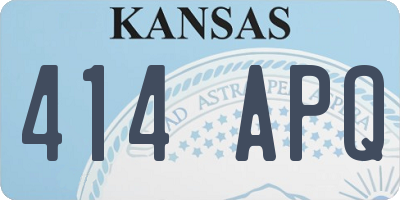 KS license plate 414APQ