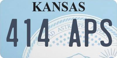 KS license plate 414APS