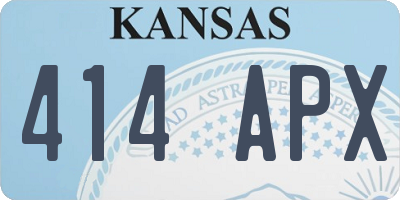 KS license plate 414APX