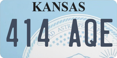 KS license plate 414AQE