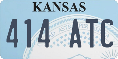 KS license plate 414ATC