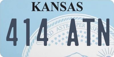 KS license plate 414ATN