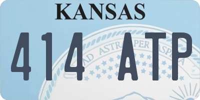 KS license plate 414ATP