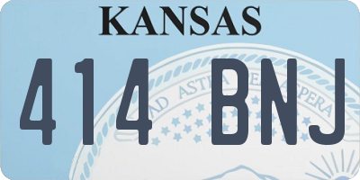 KS license plate 414BNJ