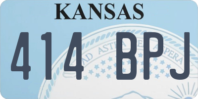 KS license plate 414BPJ
