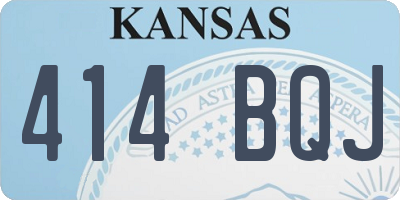 KS license plate 414BQJ