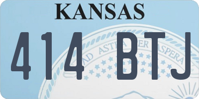 KS license plate 414BTJ