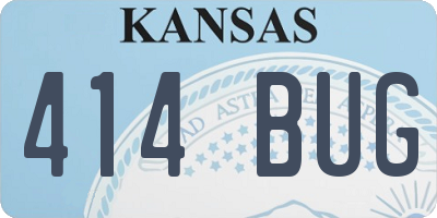 KS license plate 414BUG