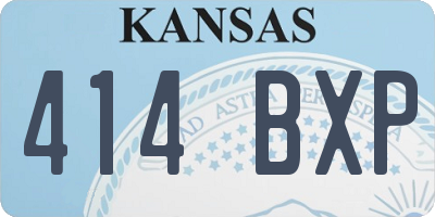 KS license plate 414BXP