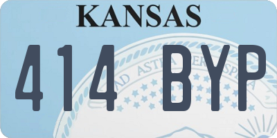 KS license plate 414BYP