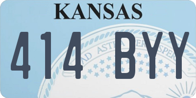 KS license plate 414BYY