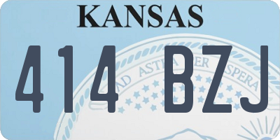 KS license plate 414BZJ