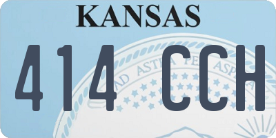 KS license plate 414CCH