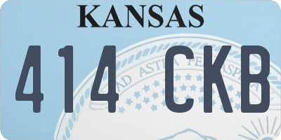 KS license plate 414CKB