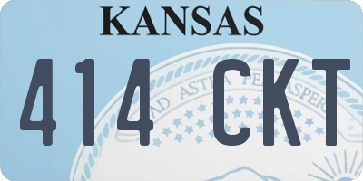 KS license plate 414CKT