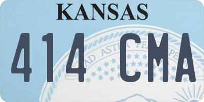 KS license plate 414CMA