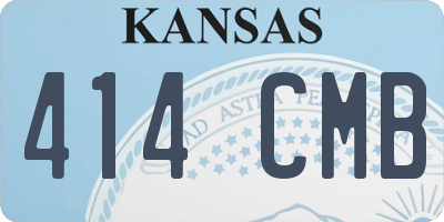 KS license plate 414CMB