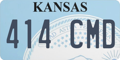 KS license plate 414CMD