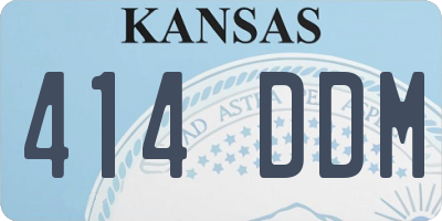 KS license plate 414DDM