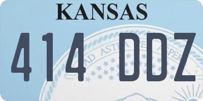 KS license plate 414DDZ